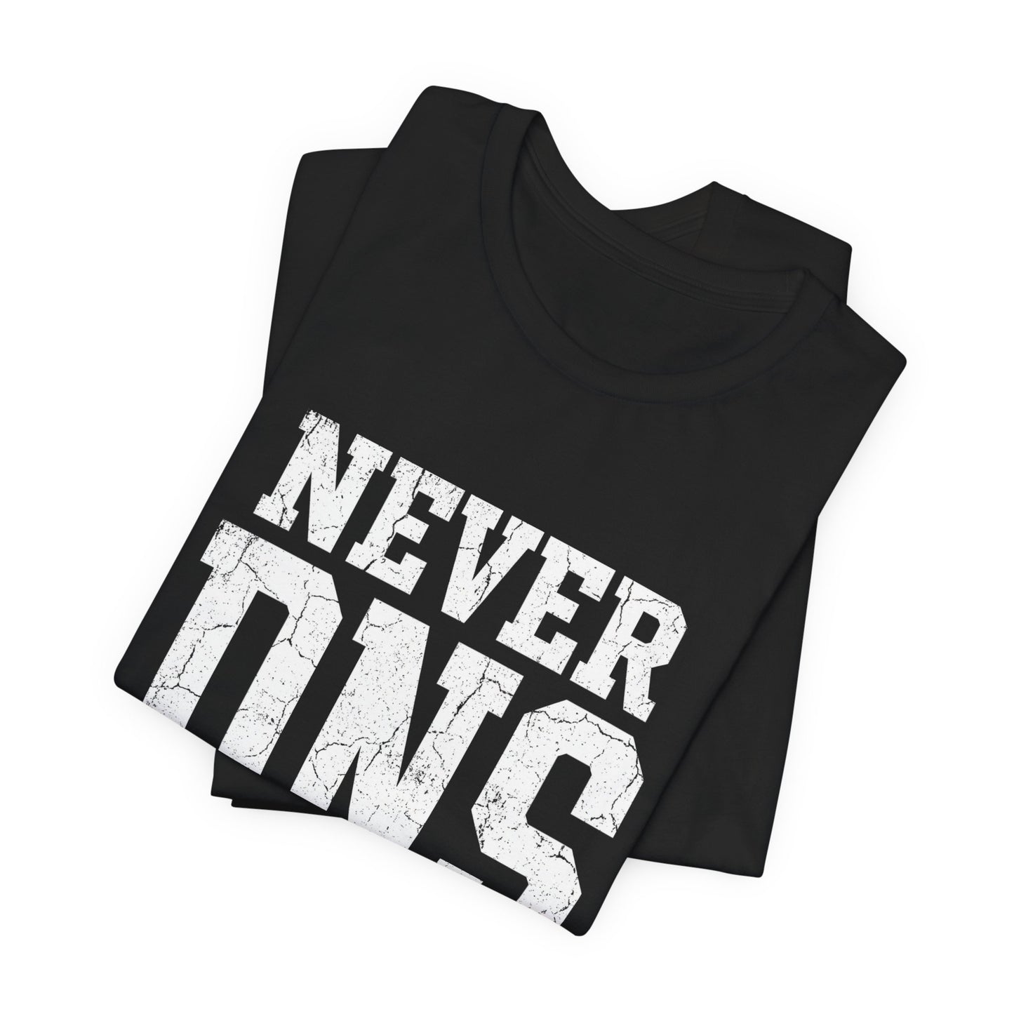 Tee Never DNS — détail capuche | HybridDept