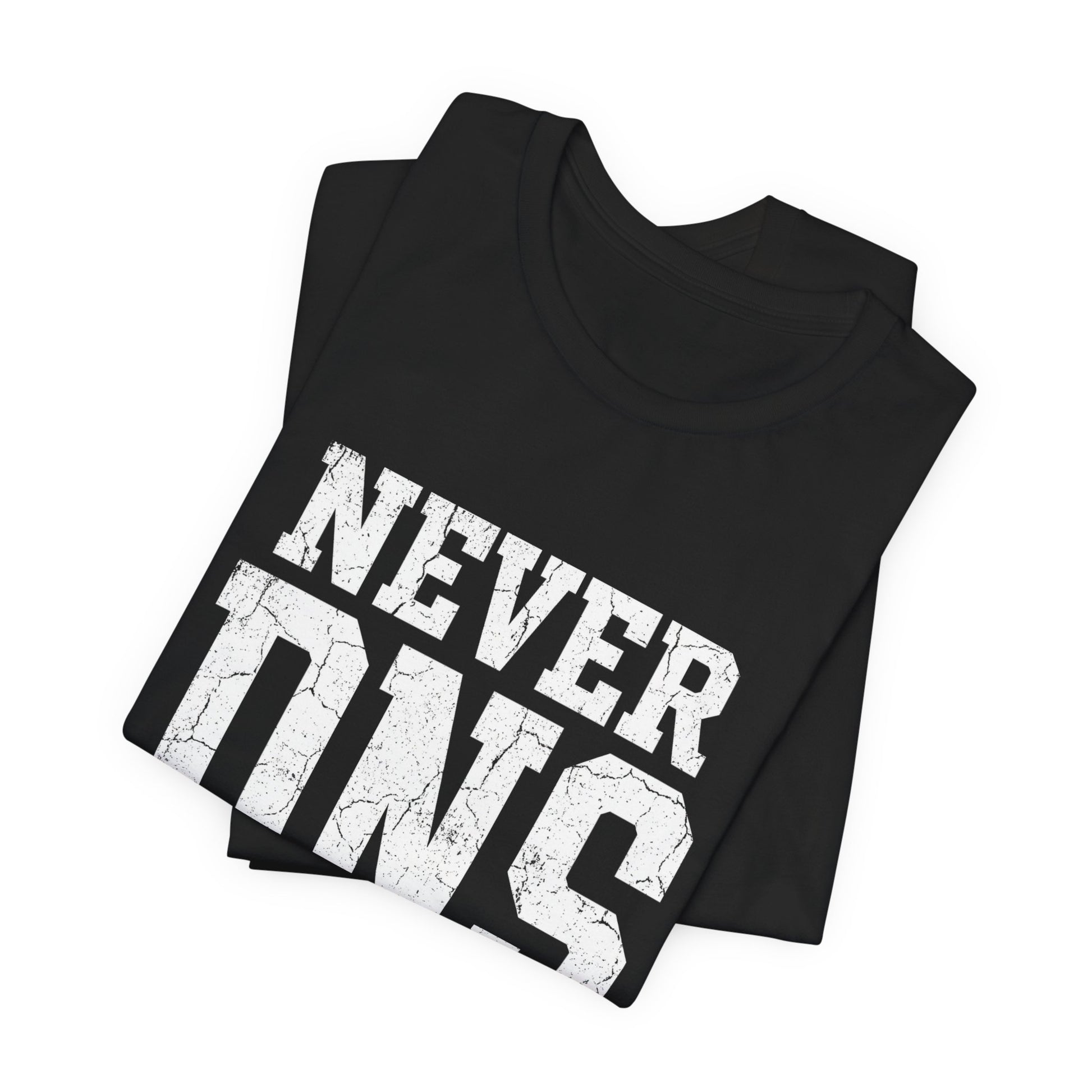 Tee Never DNS — détail capuche | HybridDept