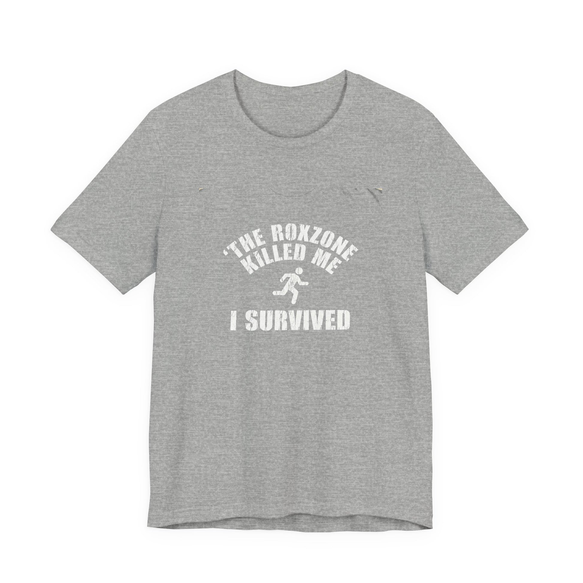 Tee The Roxzone Killed Me — détail inscription | hybriddept