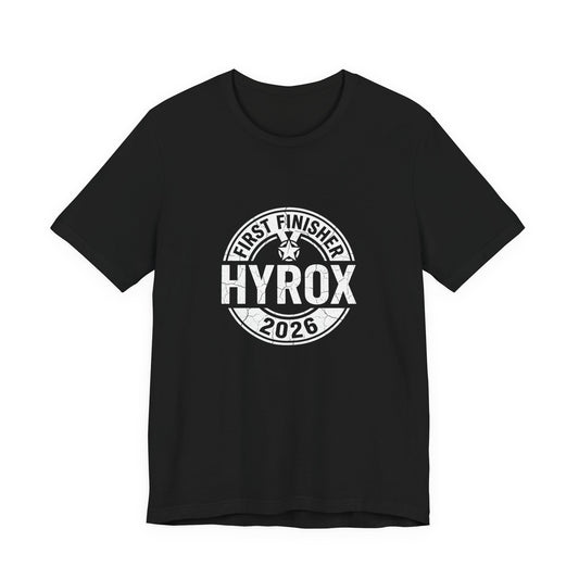 Tee First Finisher — front view | hybriddept