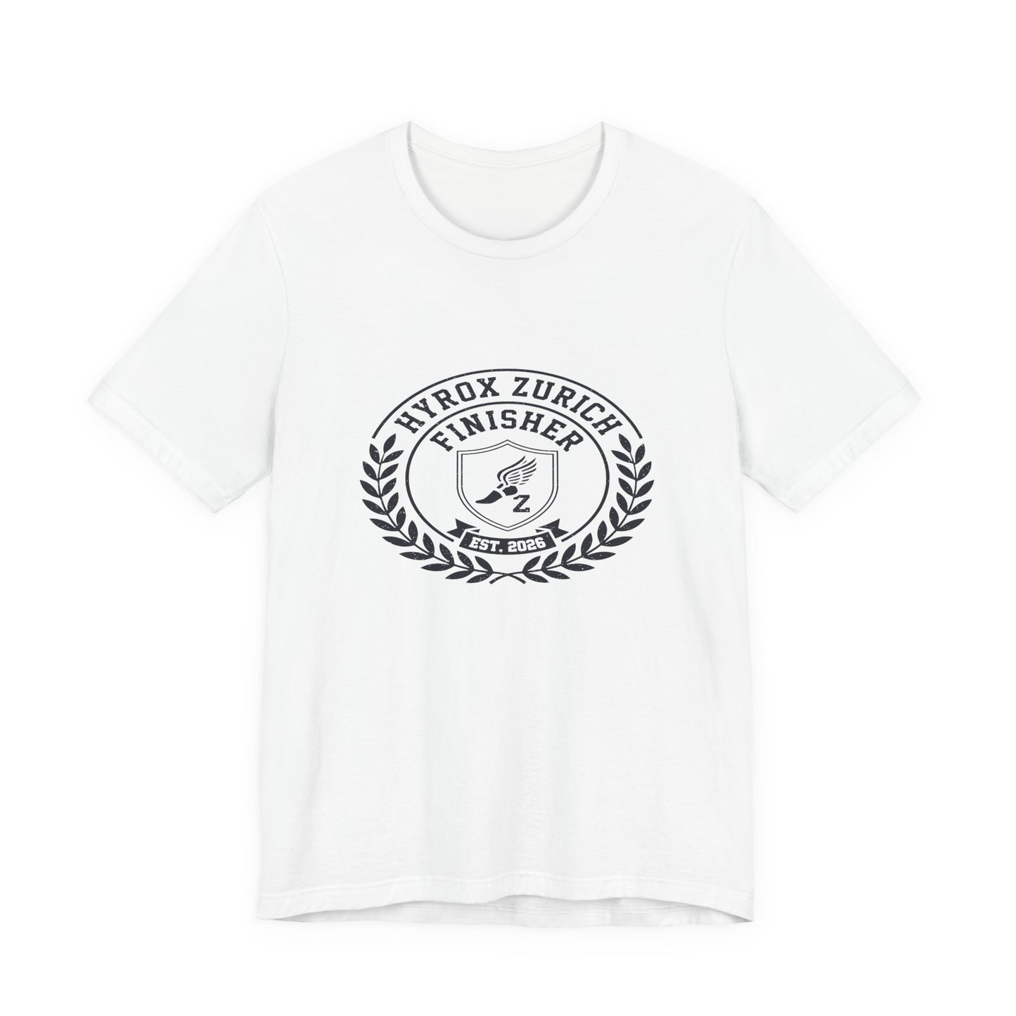Tee HYROX Zurich Finisher — détail inscription | hybriddept