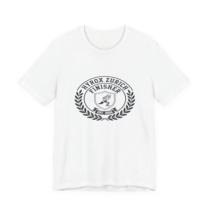 Tee HYROX Zurich Finisher — détail inscription | hybriddept