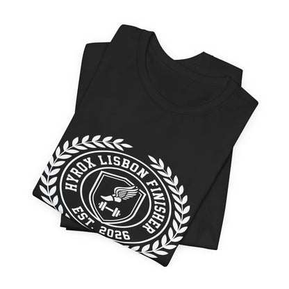 Tee HYROX Lisbon Finisher — photo produit | HybridDept
