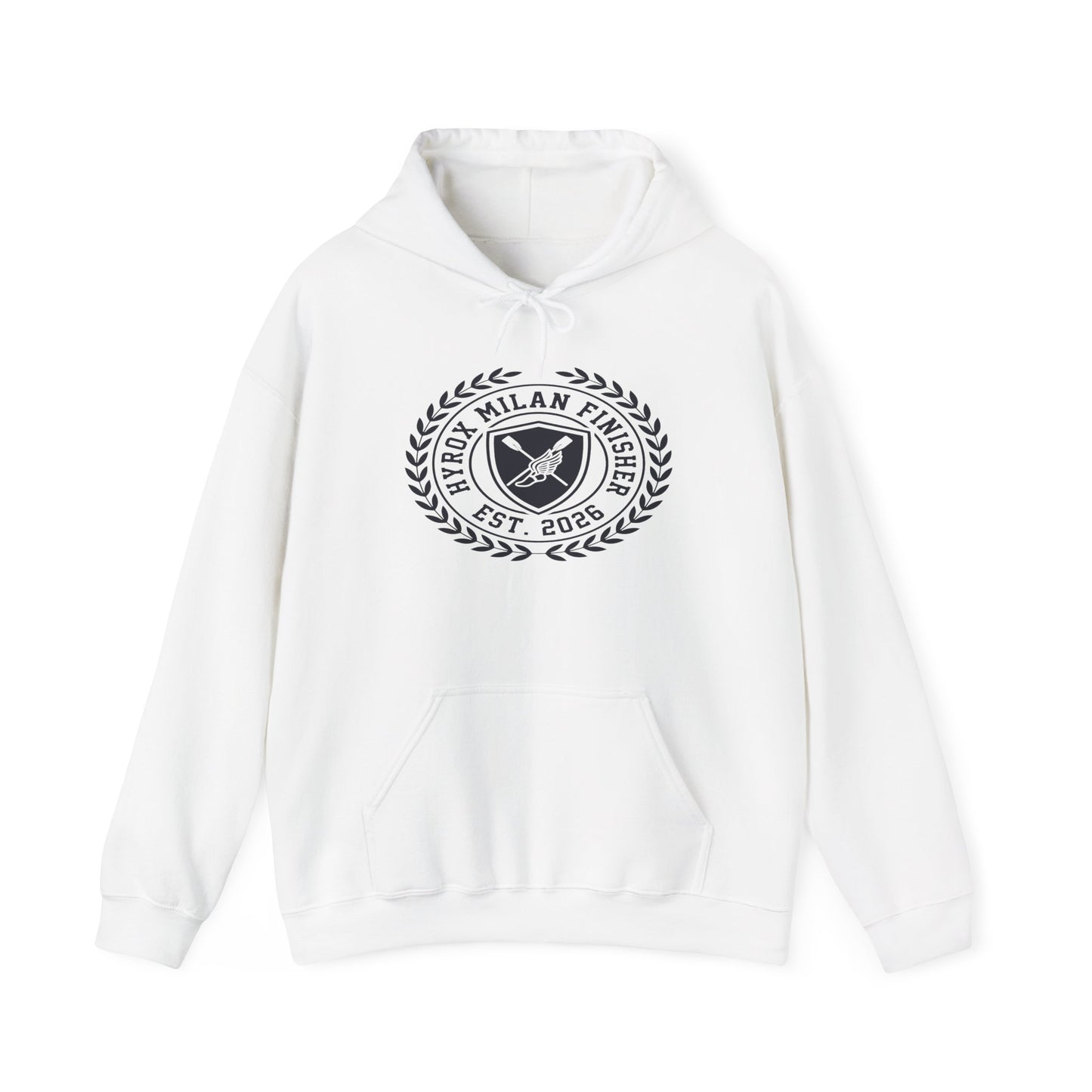 Hoodie HYROX Milan Finisher — back view | hybriddept