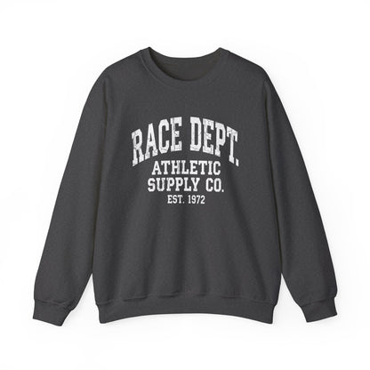 Crewneck Race Dept. — front view | hybriddept