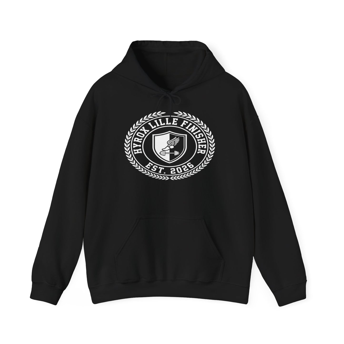 Hoodie HYROX Lille Finisher — front view | hybriddept