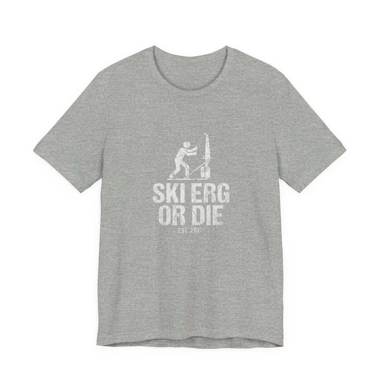 Tee Ski Erg Or Die — détail inscription | hybriddept