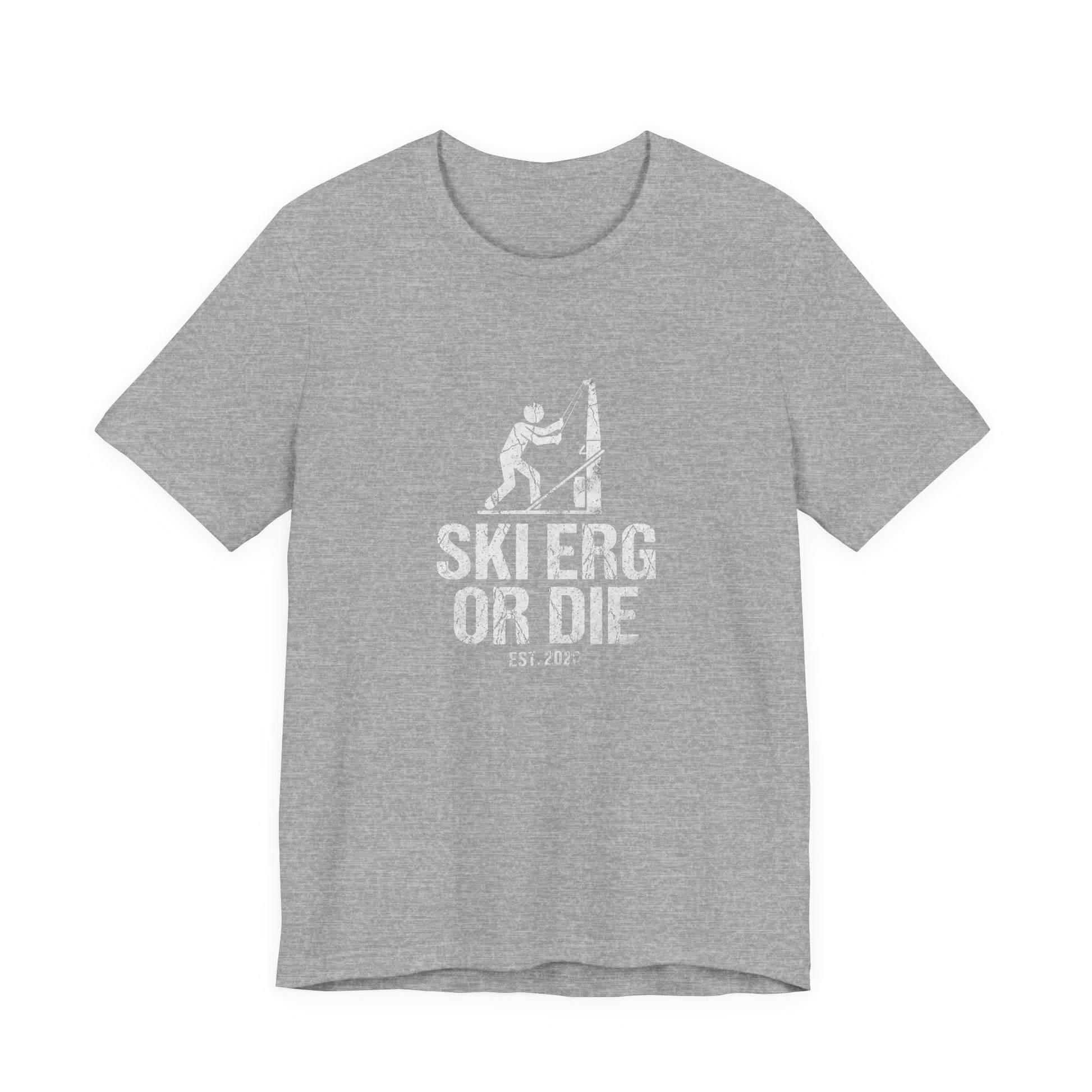 Tee Ski Erg Or Die — détail inscription | hybriddept