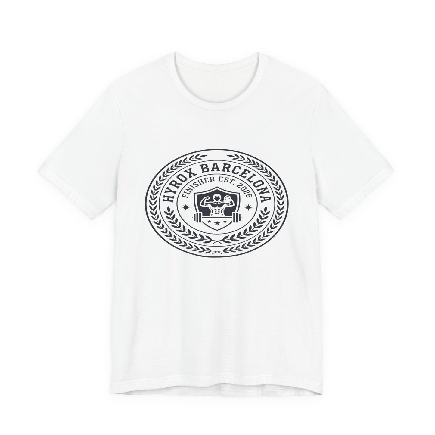 Tee HYROX Barcelona Finisher — back view | hybriddept