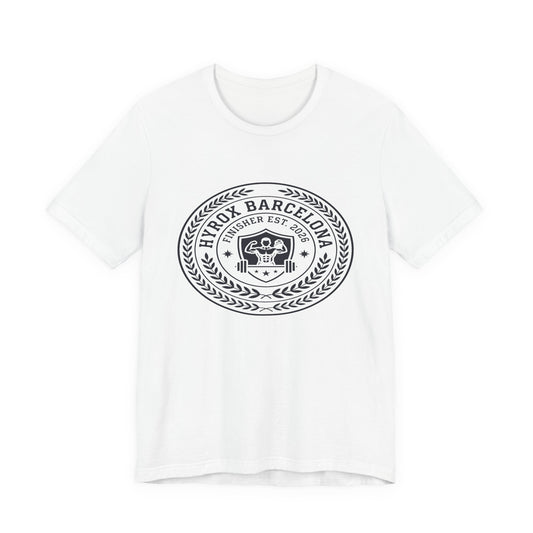Tee HYROX Barcelona Finisher — back view | hybriddept