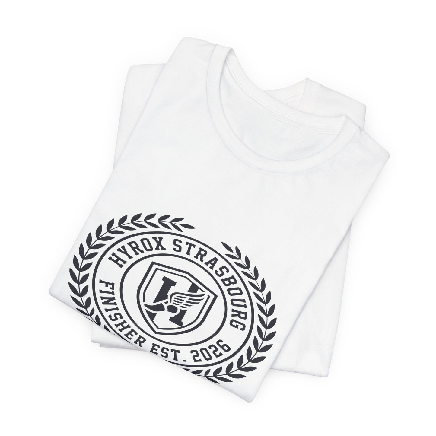Tee HYROX Strasbourg Finisher — détail matière | HybridDept