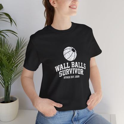 Tee Wall Balls Survivor — side view | hybriddept
