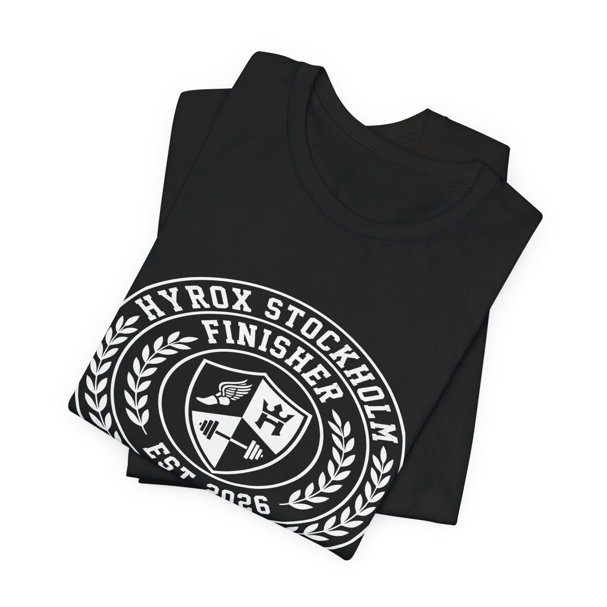 Tee HYROX Stockholm Finisher — photo produit | HybridDept