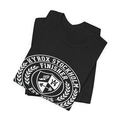 Tee HYROX Stockholm Finisher — photo produit | HybridDept