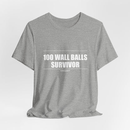 Tee 100 Wall Balls Survivor — photo produit | HybridDept