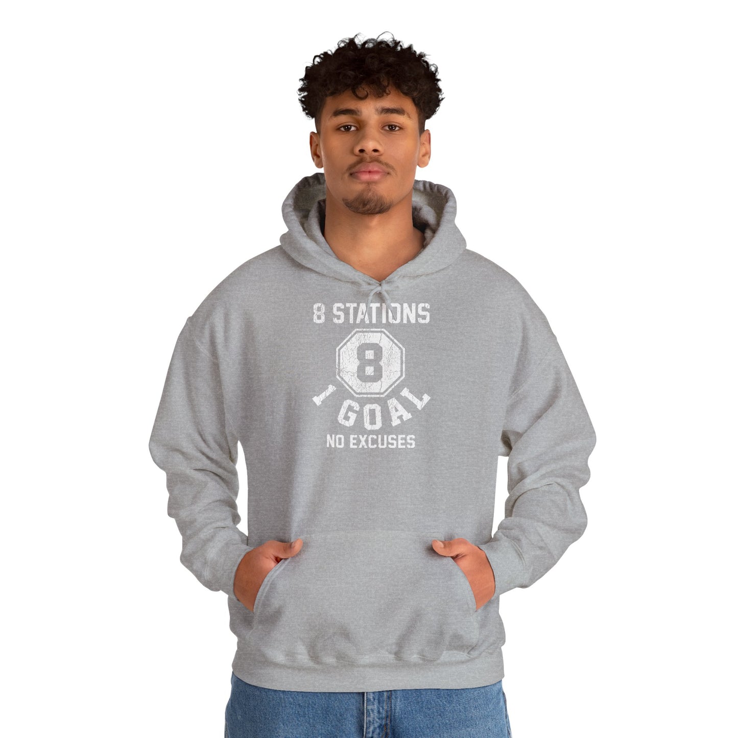 Hoodie 8 Stations 1 Goal — photo produit | HybridDept