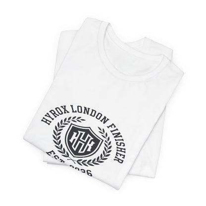 Tee HYROX London Finisher — détail matière | HybridDept