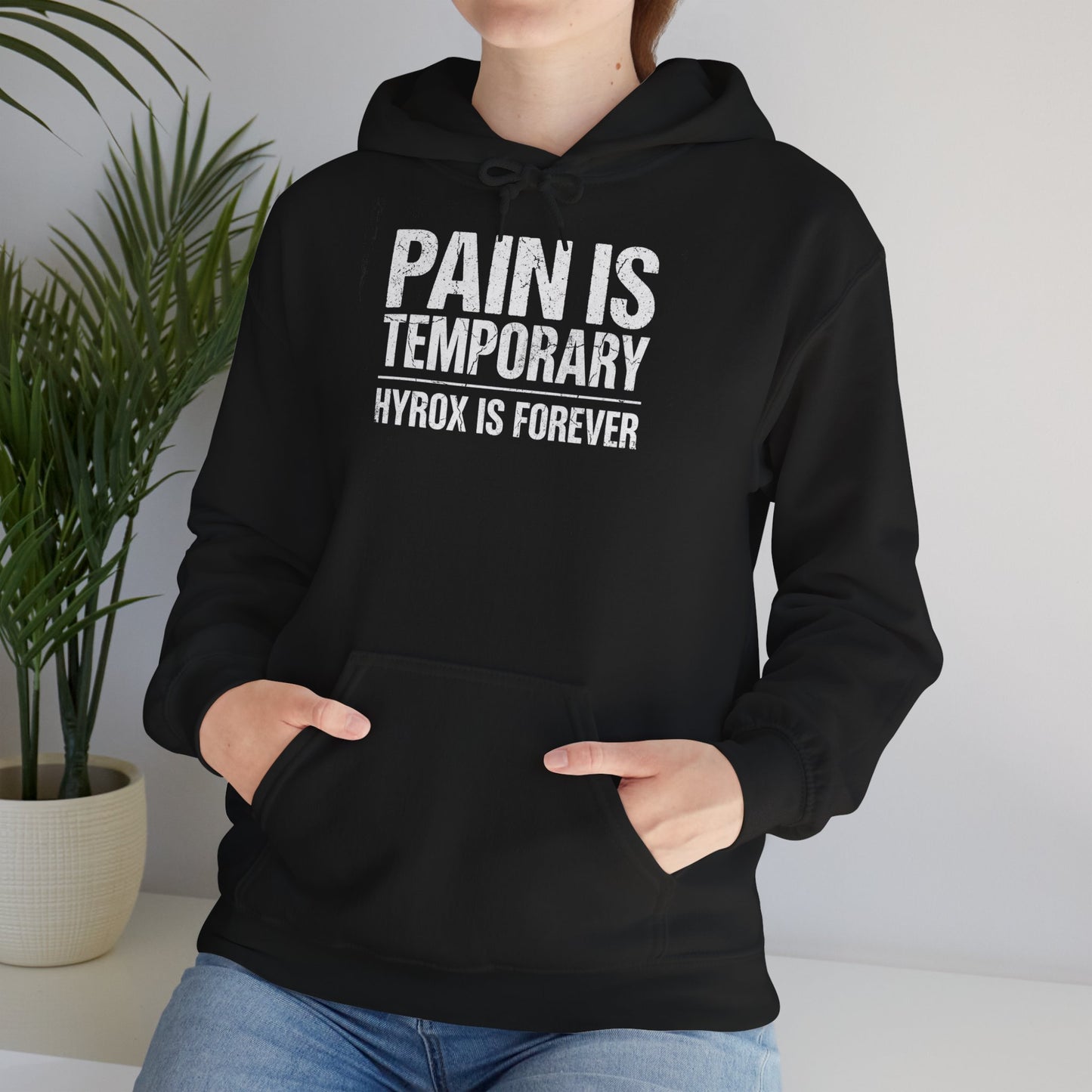 Hoodie Pain Is Temporary — side view | hybriddept