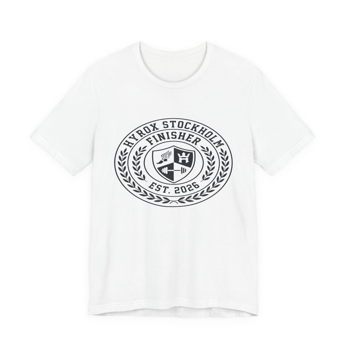 Tee HYROX Stockholm Finisher — détail inscription | hybriddept