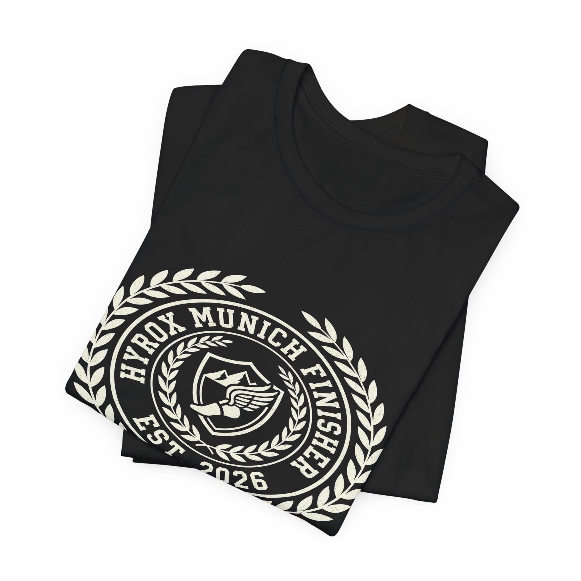 Tee HYROX Munich Finisher — fabric detail | hybriddept