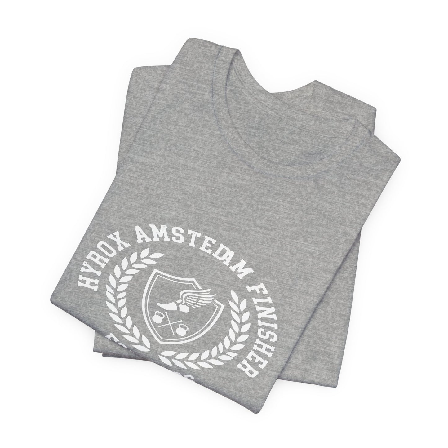 Tee HYROX Amsterdam Finisher — photo produit | HybridDept