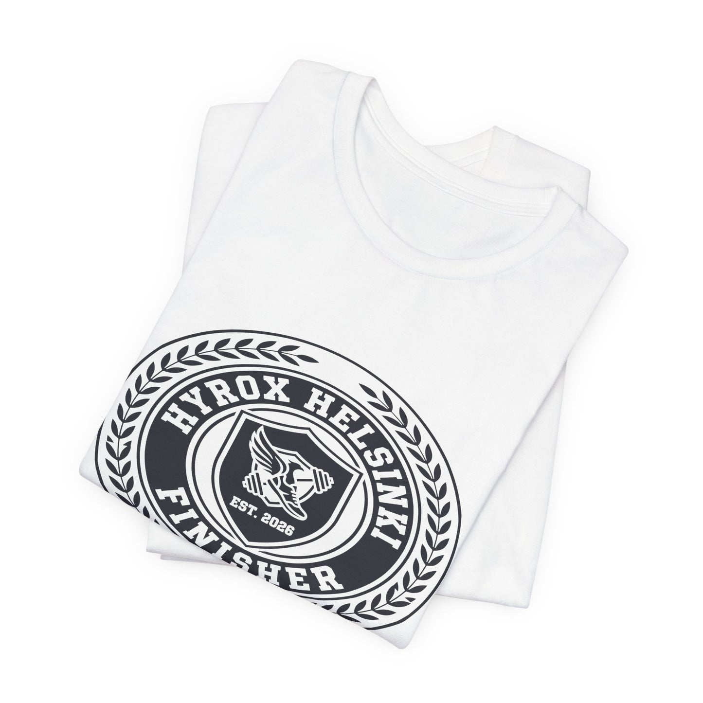Tee HYROX Helsinki Finisher — fabric detail | hybriddept