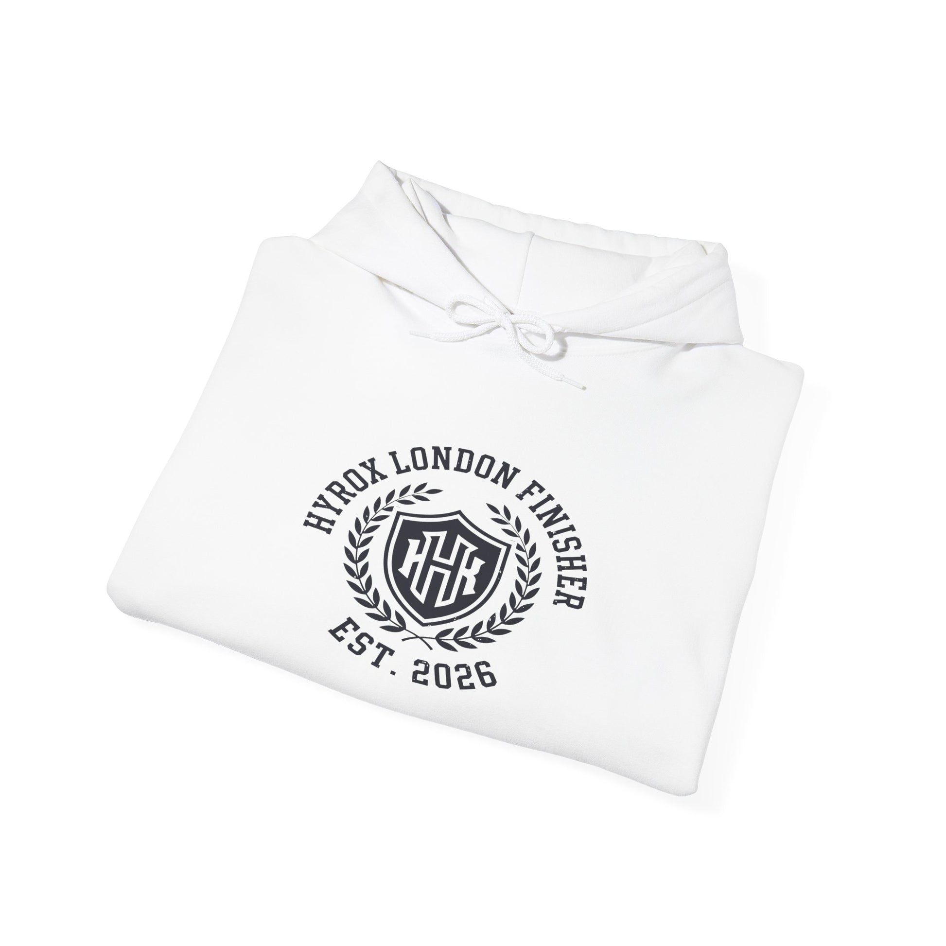 Hoodie HYROX London Finisher — side view | hybriddept