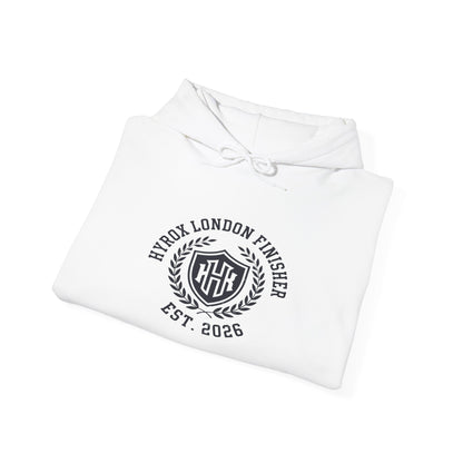 Hoodie HYROX London Finisher — side view | hybriddept
