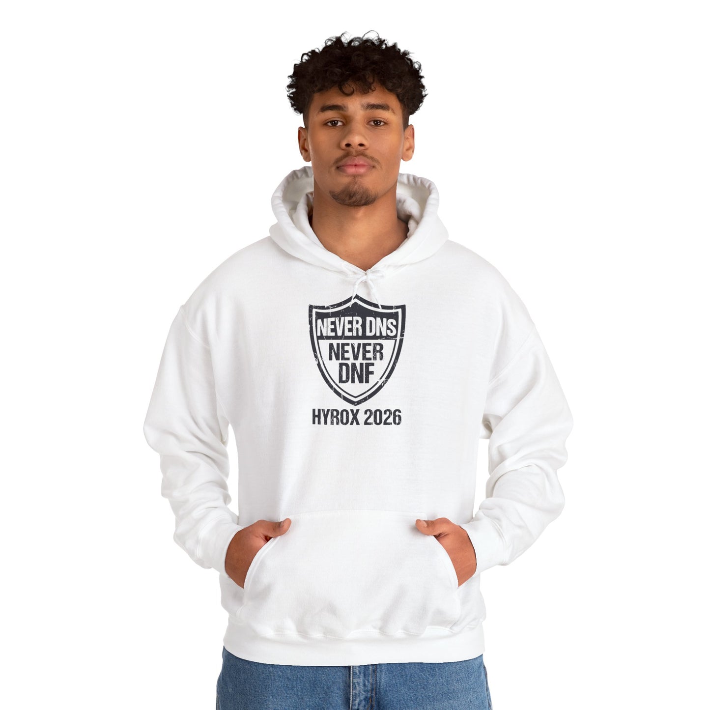 Hoodie Never DNS Never DNF — photo produit | HybridDept