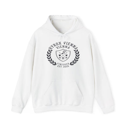 Hoodie HYROX Vienna Finisher — back view | hybriddept