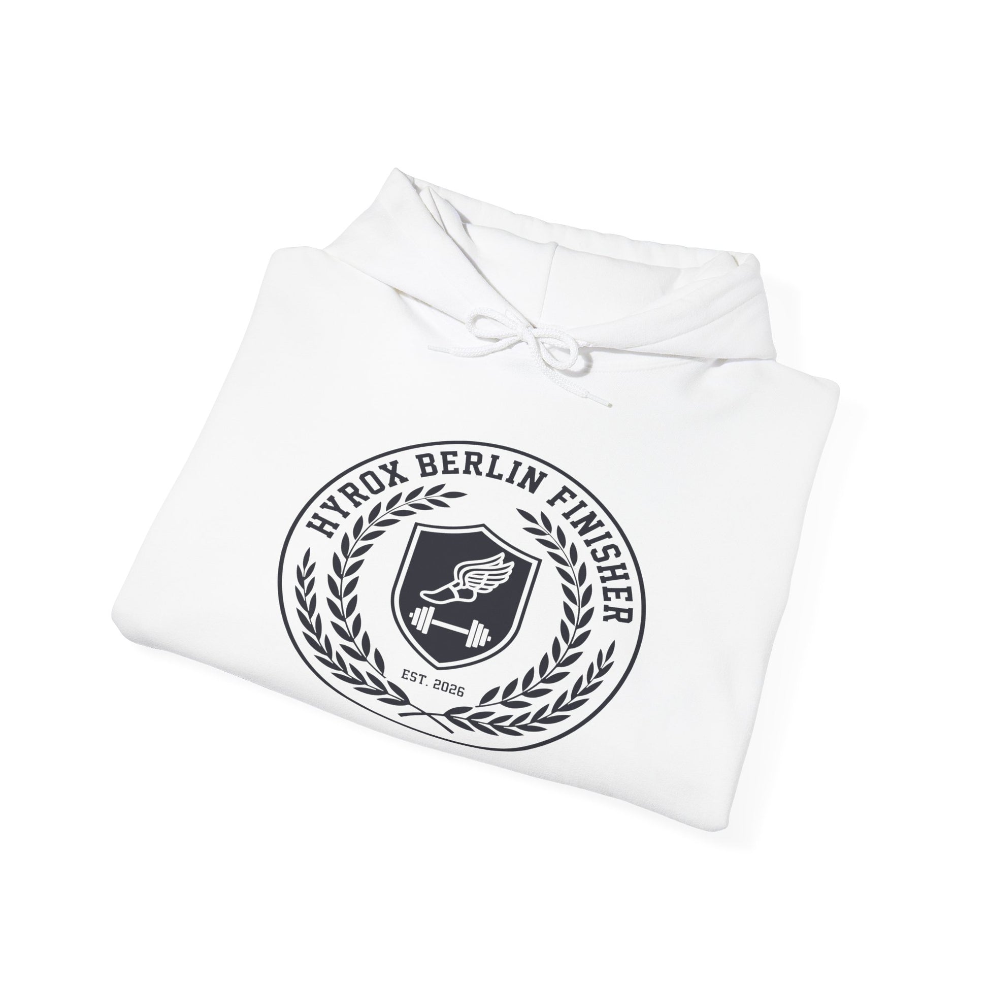 Hoodie HYROX Berlin Finisher — side view | hybriddept