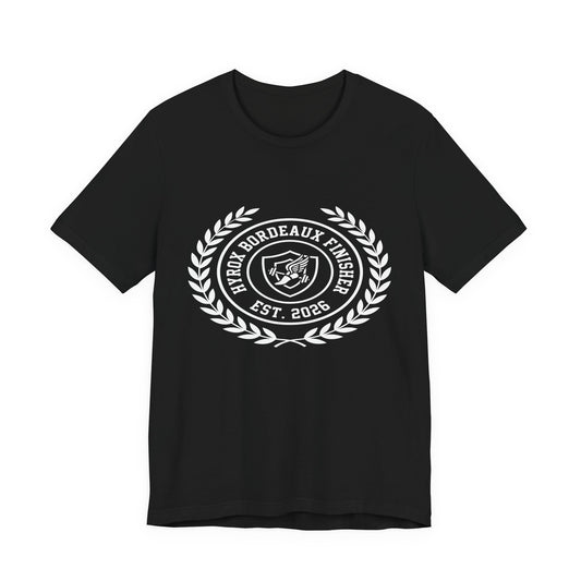 Tee HYROX Bordeaux Finisher — front view | hybriddept