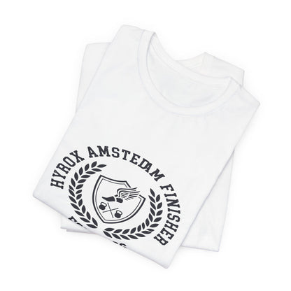 Tee HYROX Amsterdam Finisher — détail matière | HybridDept