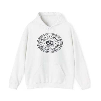 Hoodie HYROX Barcelona Finisher — détail inscription | hybriddept