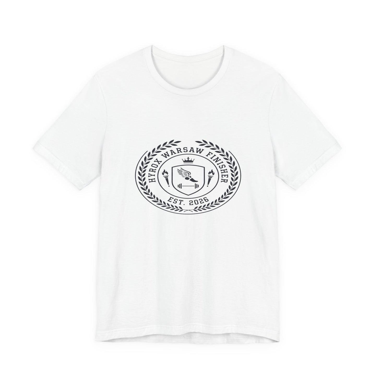 Tee HYROX Warsaw Finisher — détail inscription | hybriddept