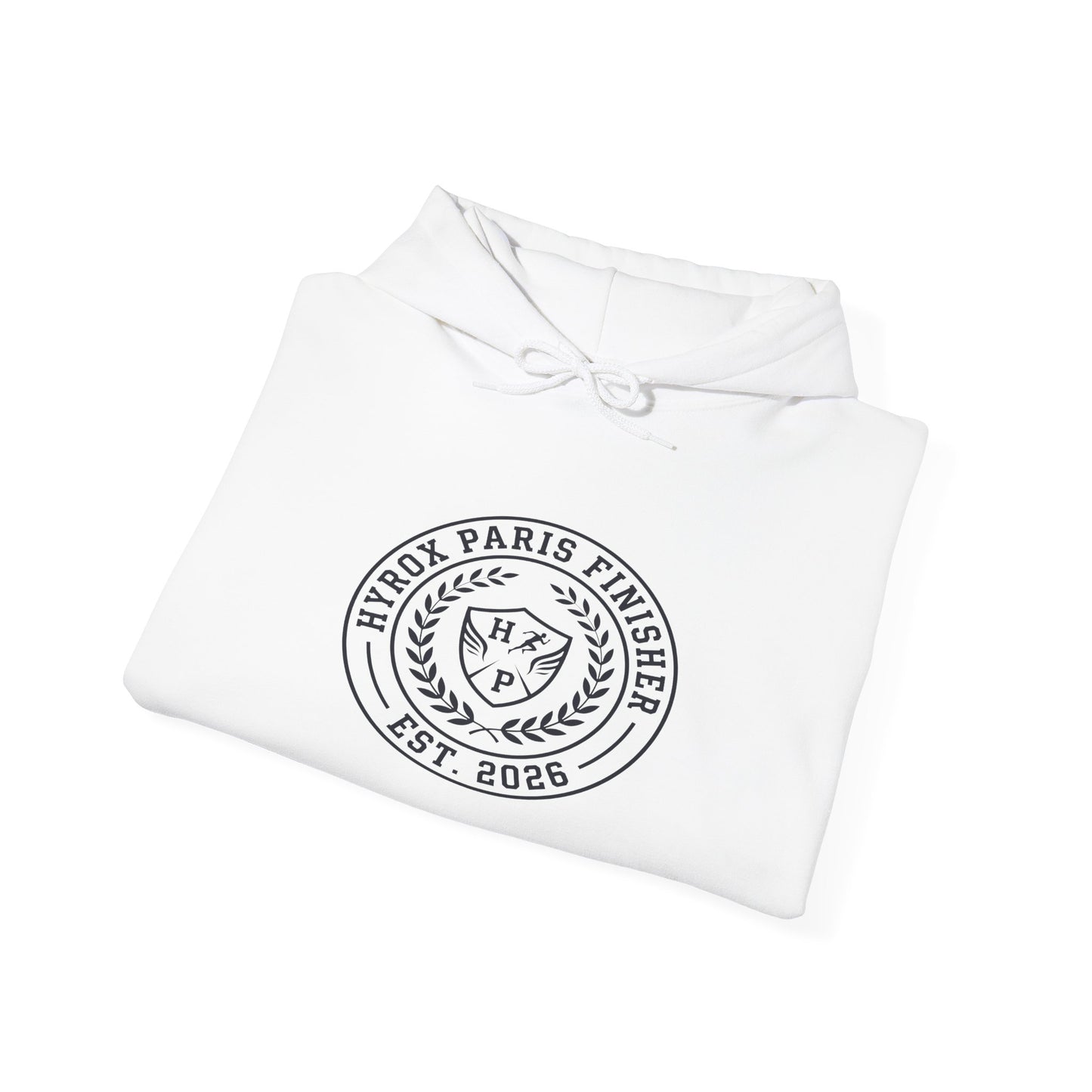 Hoodie HYROX Paris Finisher — side view | hybriddept