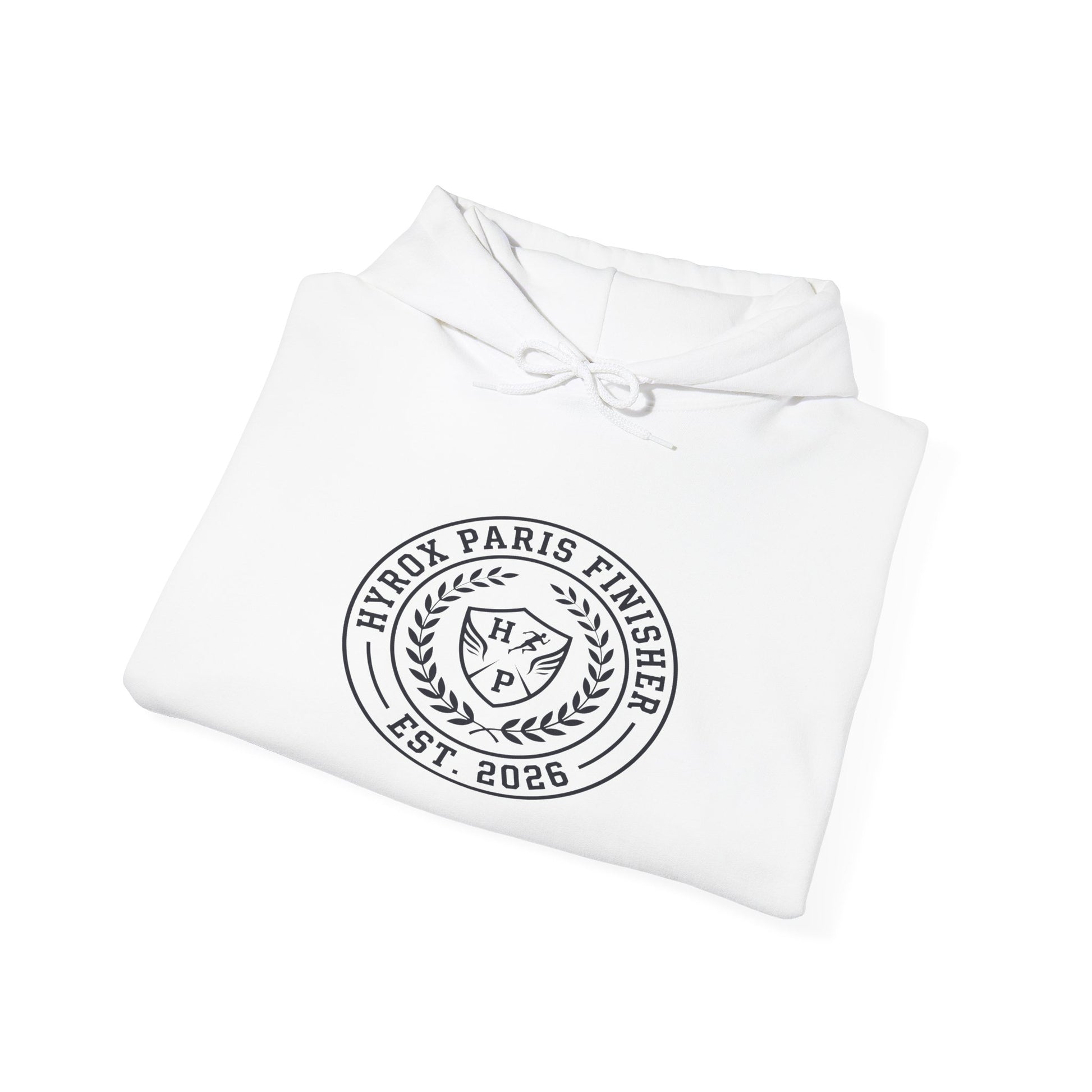 Hoodie HYROX Paris Finisher — side view | hybriddept