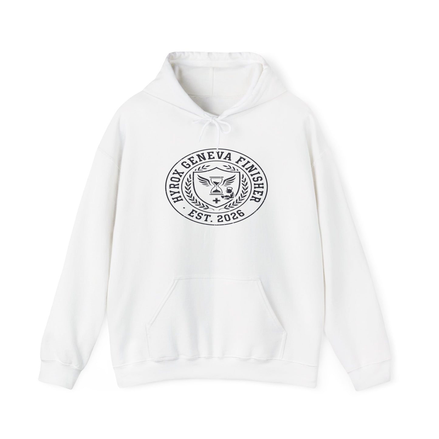 Hoodie HYROX Geneva Finisher — back view | hybriddept