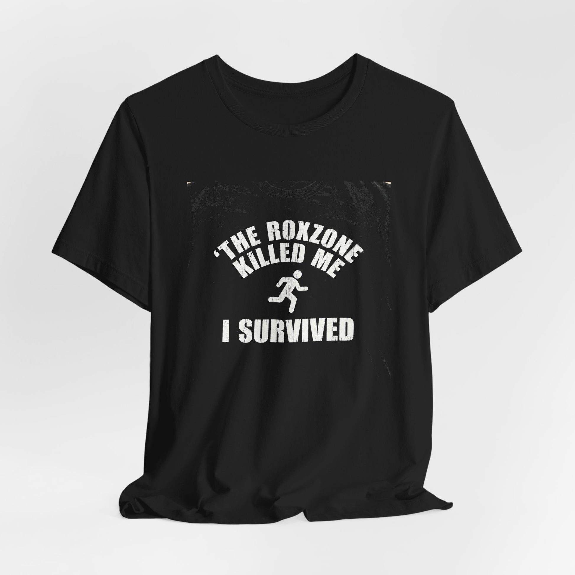 Tee The Roxzone Killed Me — fabric detail | hybriddept