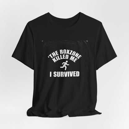 Tee The Roxzone Killed Me — fabric detail | hybriddept