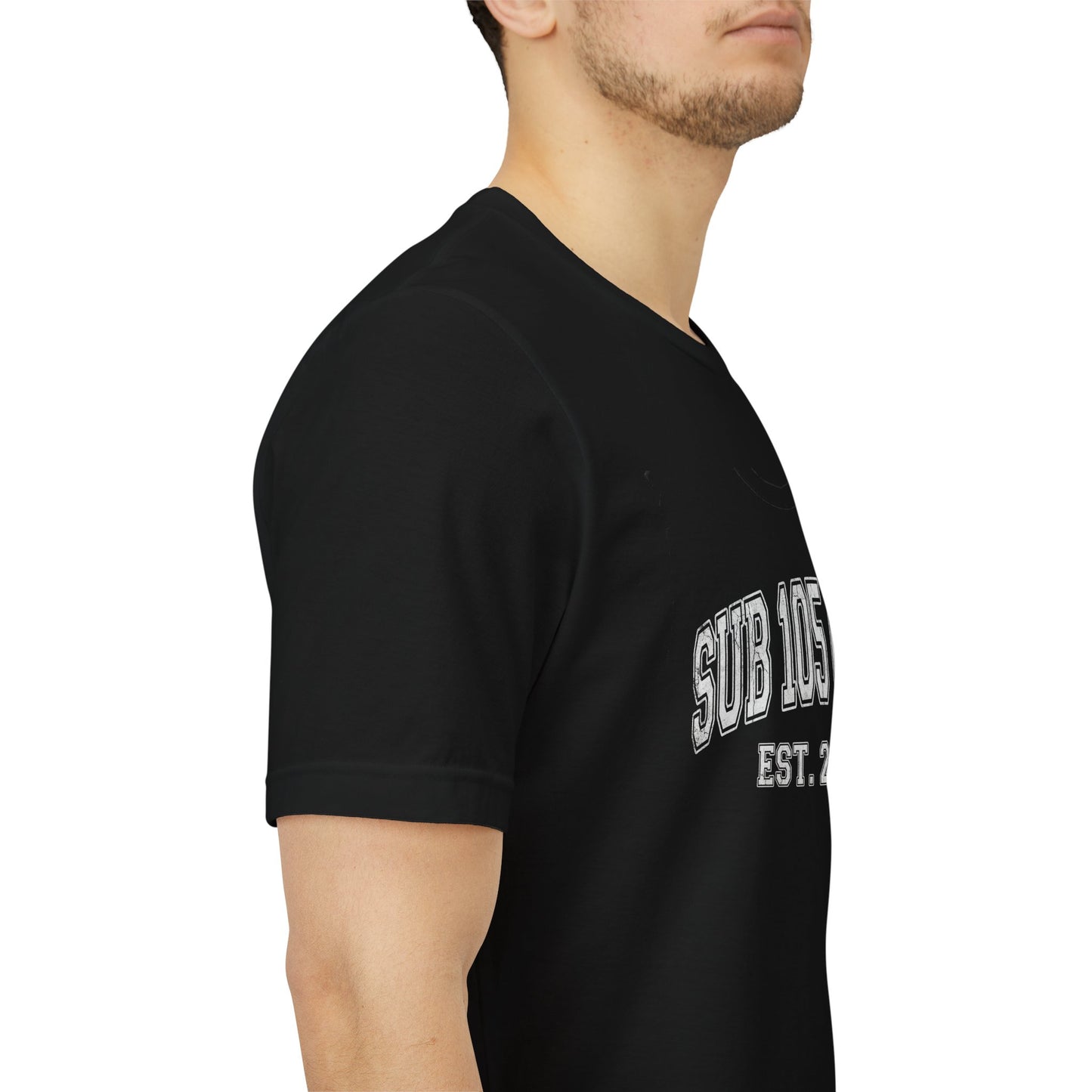Tee SUB 105 Club — détail capuche | hybriddept