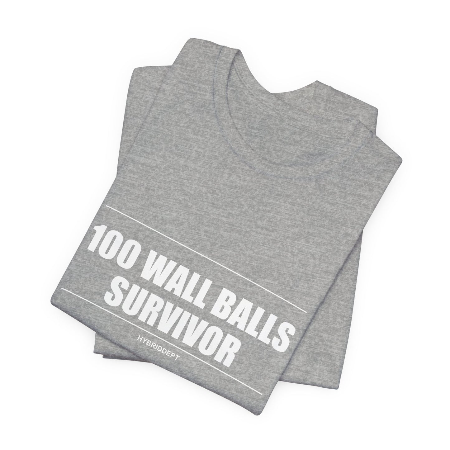 Tee 100 Wall Balls Survivor — photo produit | HybridDept