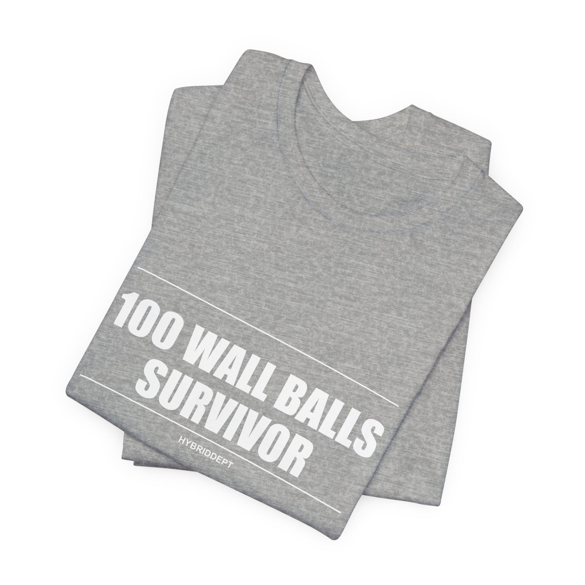 Tee 100 Wall Balls Survivor — photo produit | HybridDept