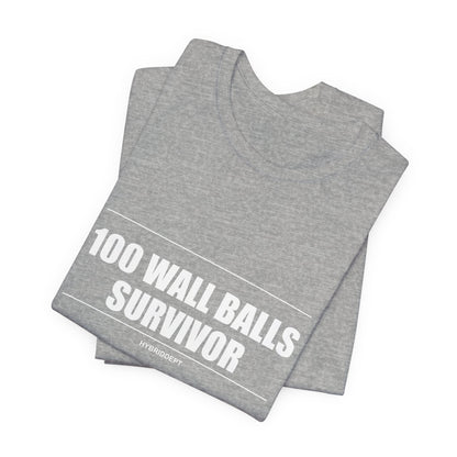 Tee 100 Wall Balls Survivor — photo produit | HybridDept