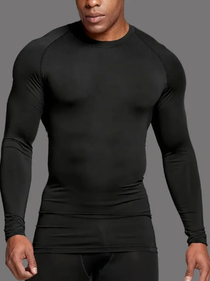 Men's Long Sleeve Compression Training Shirt | HybridDept