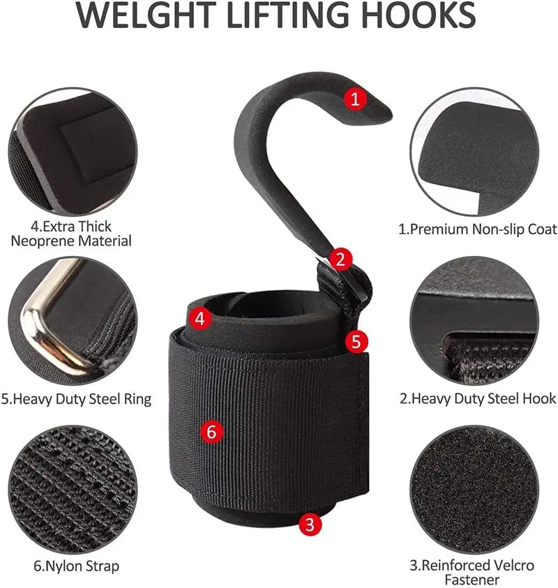 Weight Lifting Hook Grips & Wrist Wraps | HybridDept