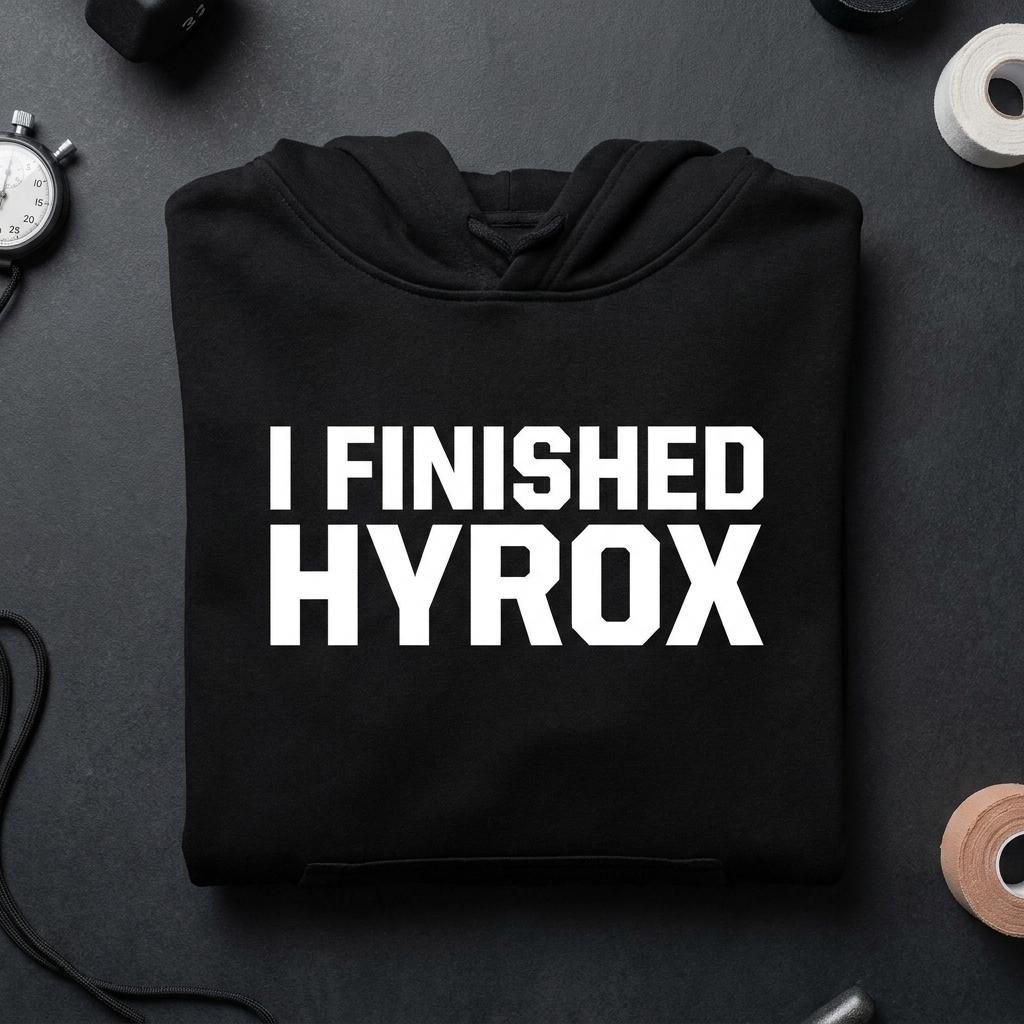 Hoodie I Finished HYROX — vue de face | HybridDept