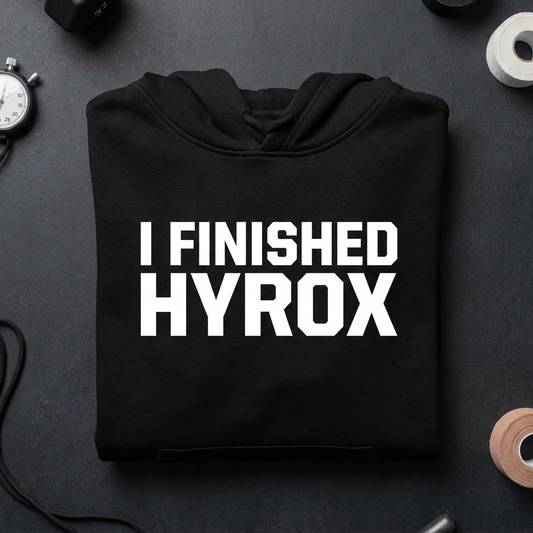 Hoodie I Finished HYROX — vue de face | HybridDept