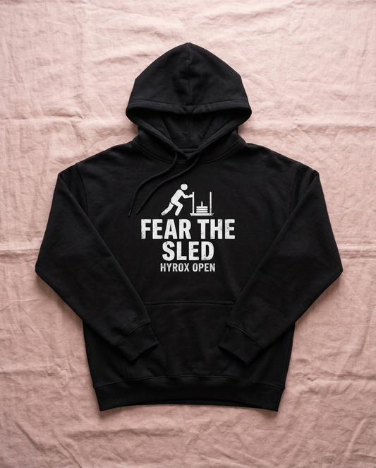 Hoodie Fear The Sled — front view | hybriddept