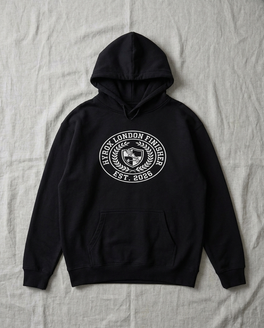 Hoodie HYROX London Finisher — front view | hybriddept